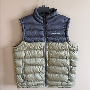 Men's Columbia Black and Green Vest